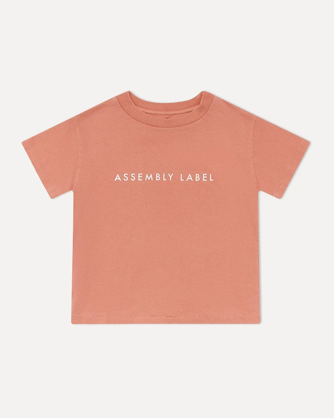 Kids Logo Tee Washed Red White