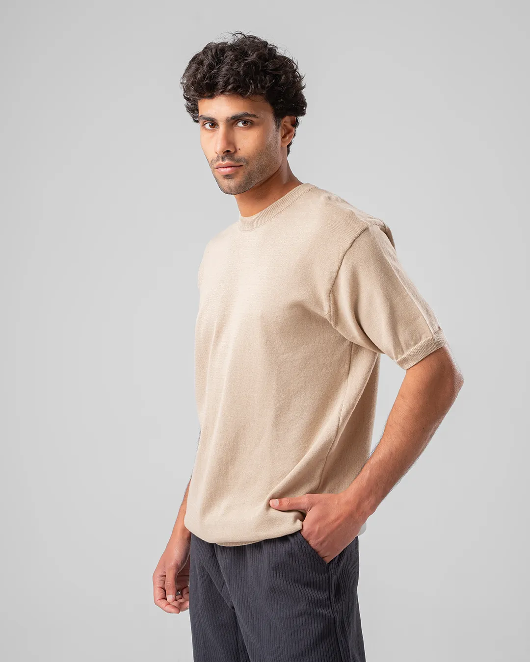 Knitted Men T-shirt