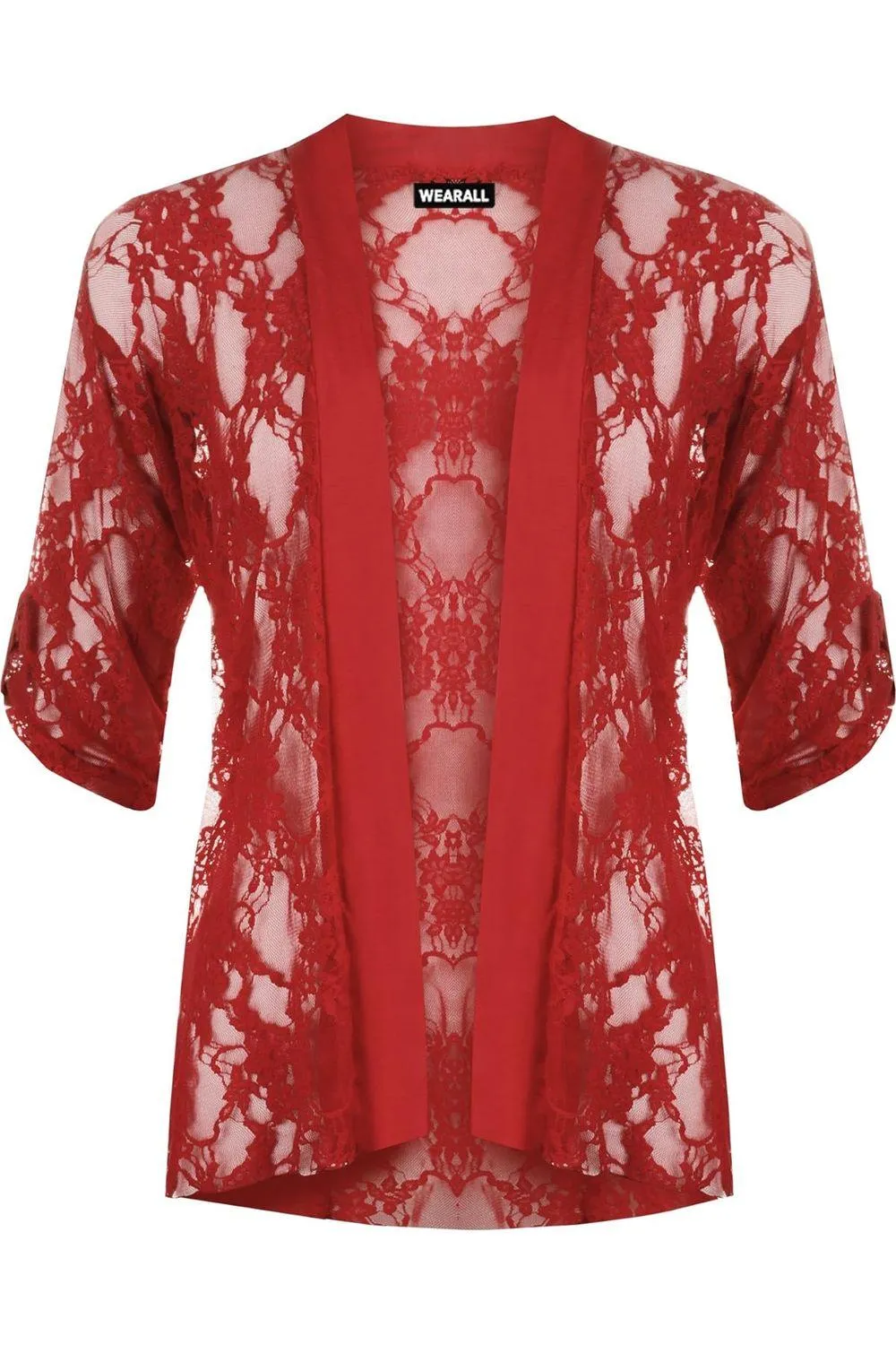 Lace Open Short Cardigan Top