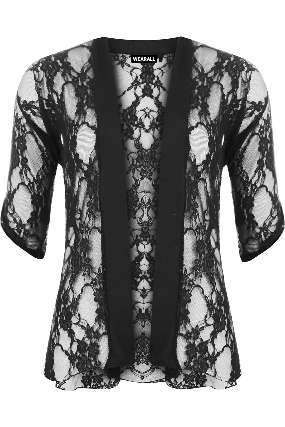 Lace Open Short Cardigan Top