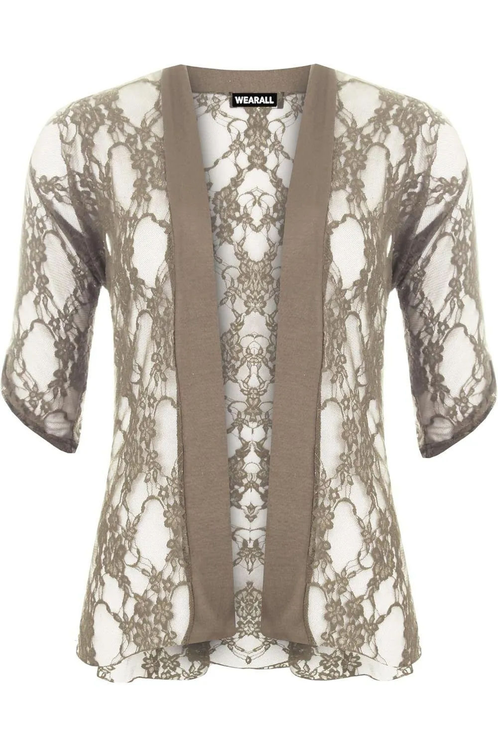 Lace Open Short Cardigan Top
