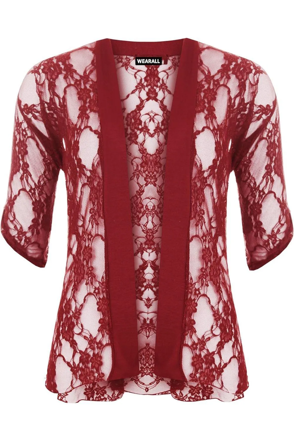 Lace Open Short Cardigan Top