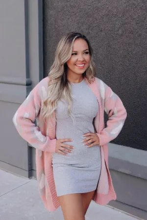 Leona Leopard Cardigan - Pink