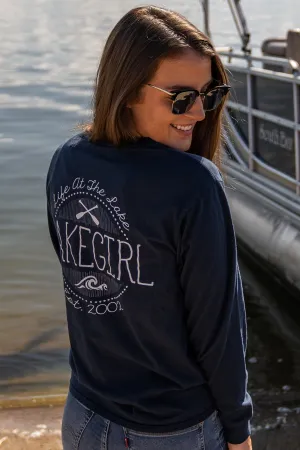 Lexy Paddles Long Sleeve Tee - Navy - OLR022