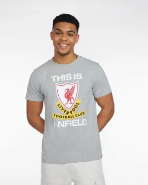 LFC Mens This Is Anfield Graphic Tee Grey