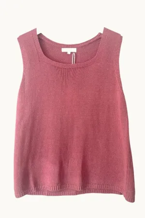 LITTLE LIES Square Neck Tank - Mulberry