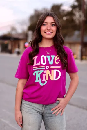 Love is Kind - Short Sleeve (Berry)