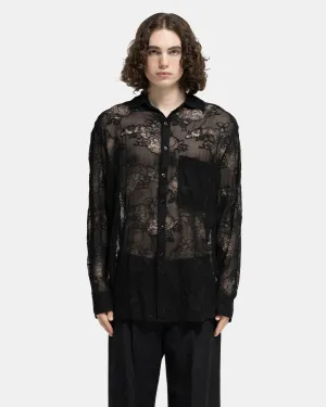 L/S Oversized Shirt in Black