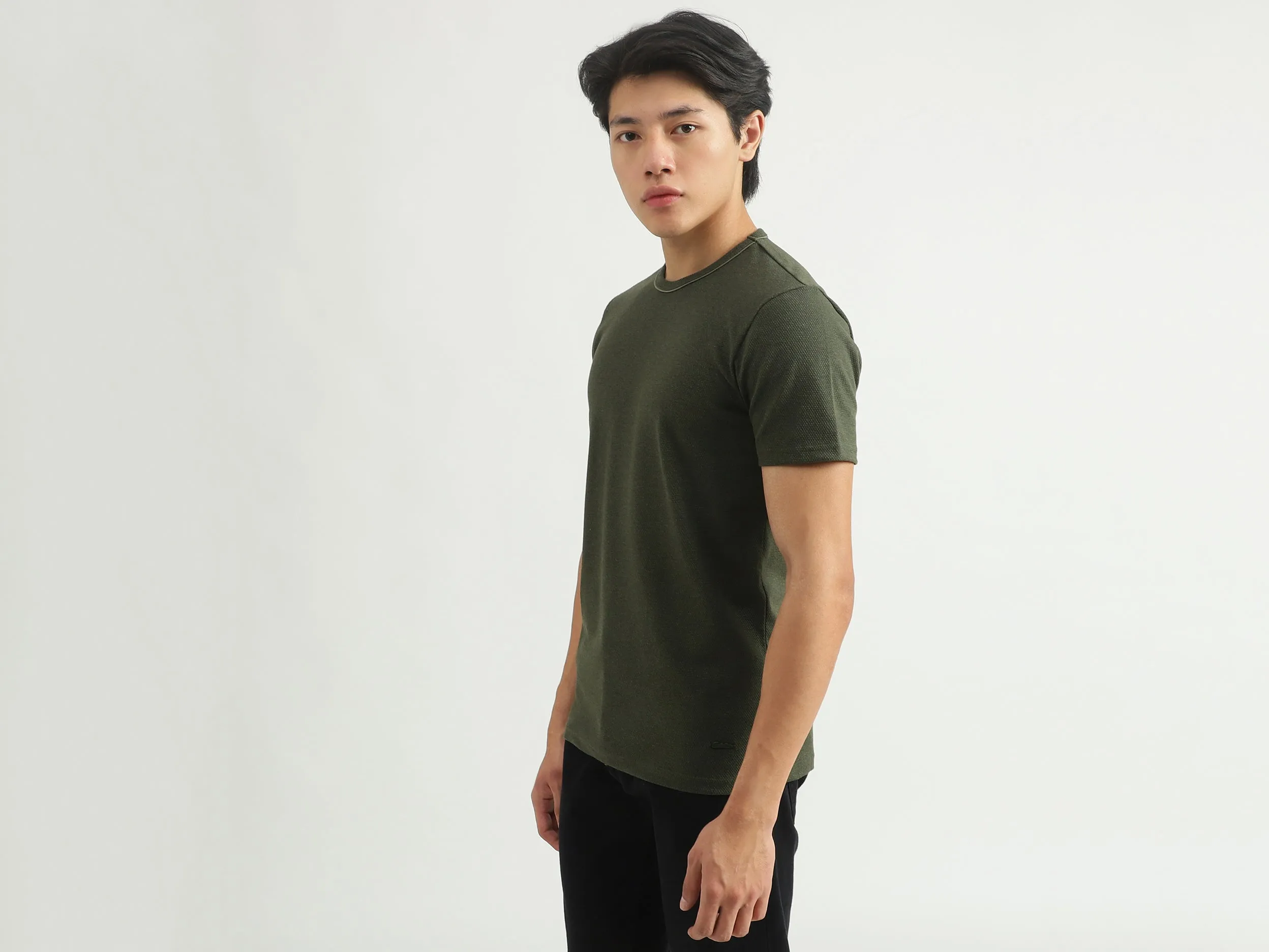 Men Textured T-shirt