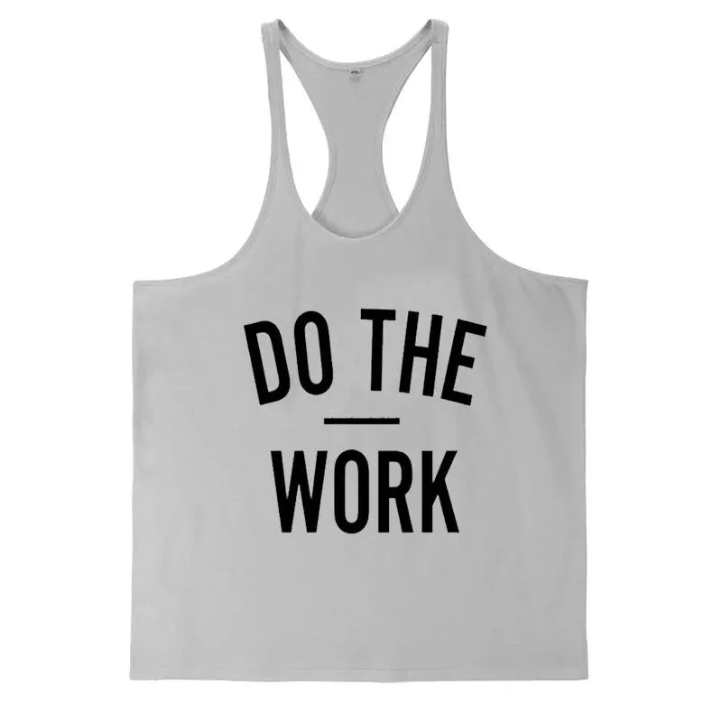 Men's Do The Work Muscle Gym Workout Tank Top