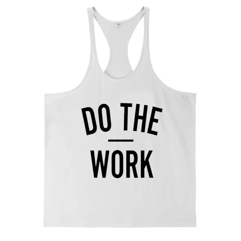 Men's Do The Work Muscle Gym Workout Tank Top