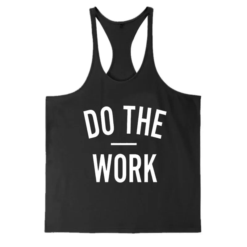 Men's Do The Work Muscle Gym Workout Tank Top