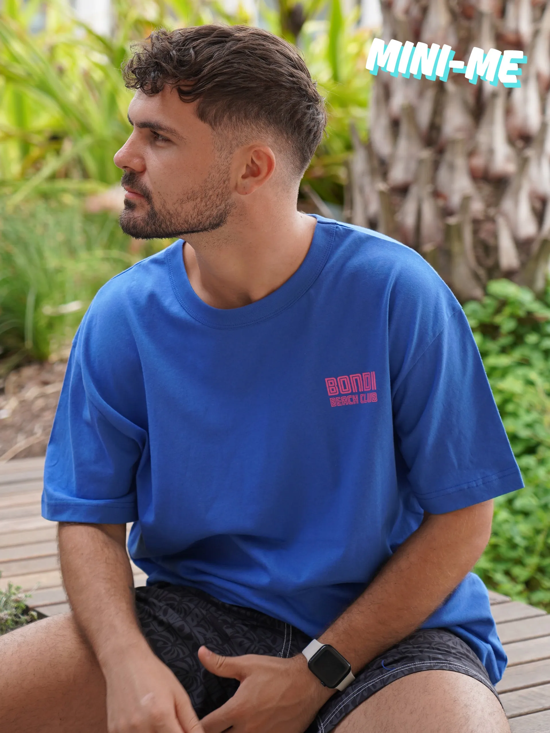 Men's Finest Relaxed Fit Tee (Cobalt)
