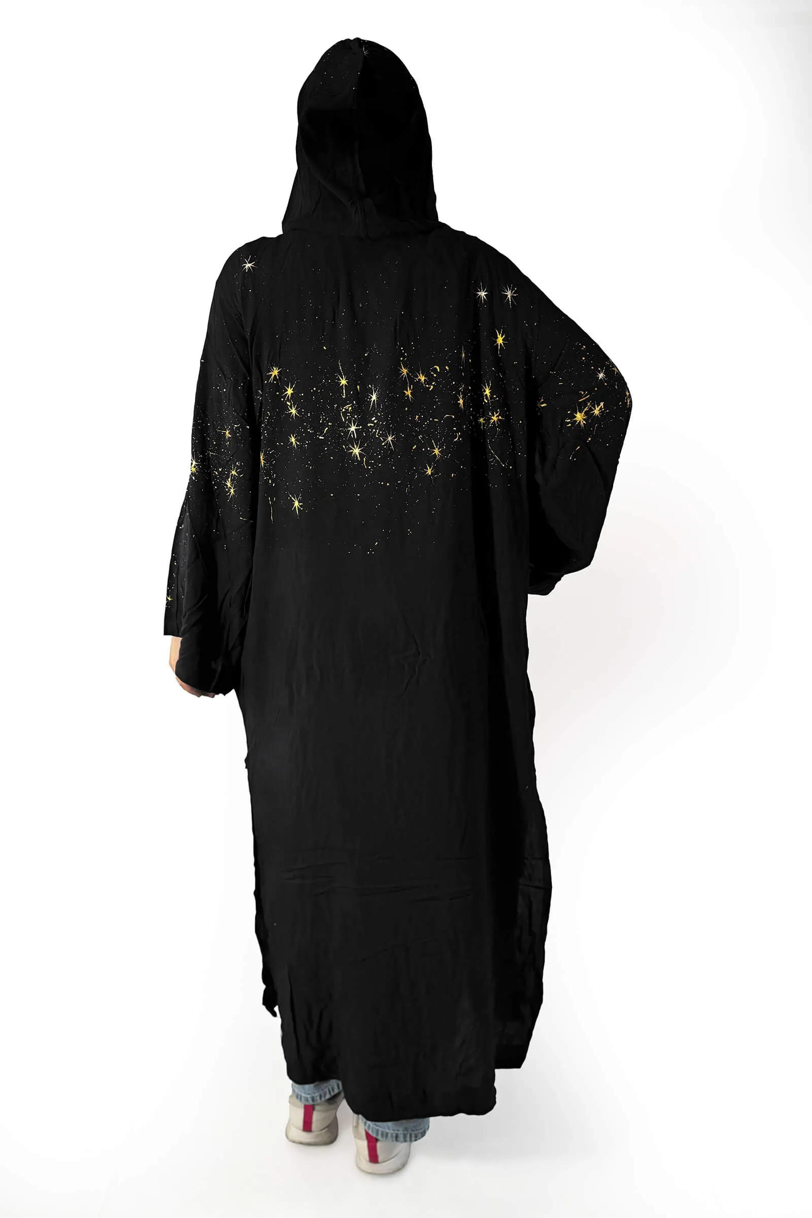 Midnight Stardust Hooded Cardigan