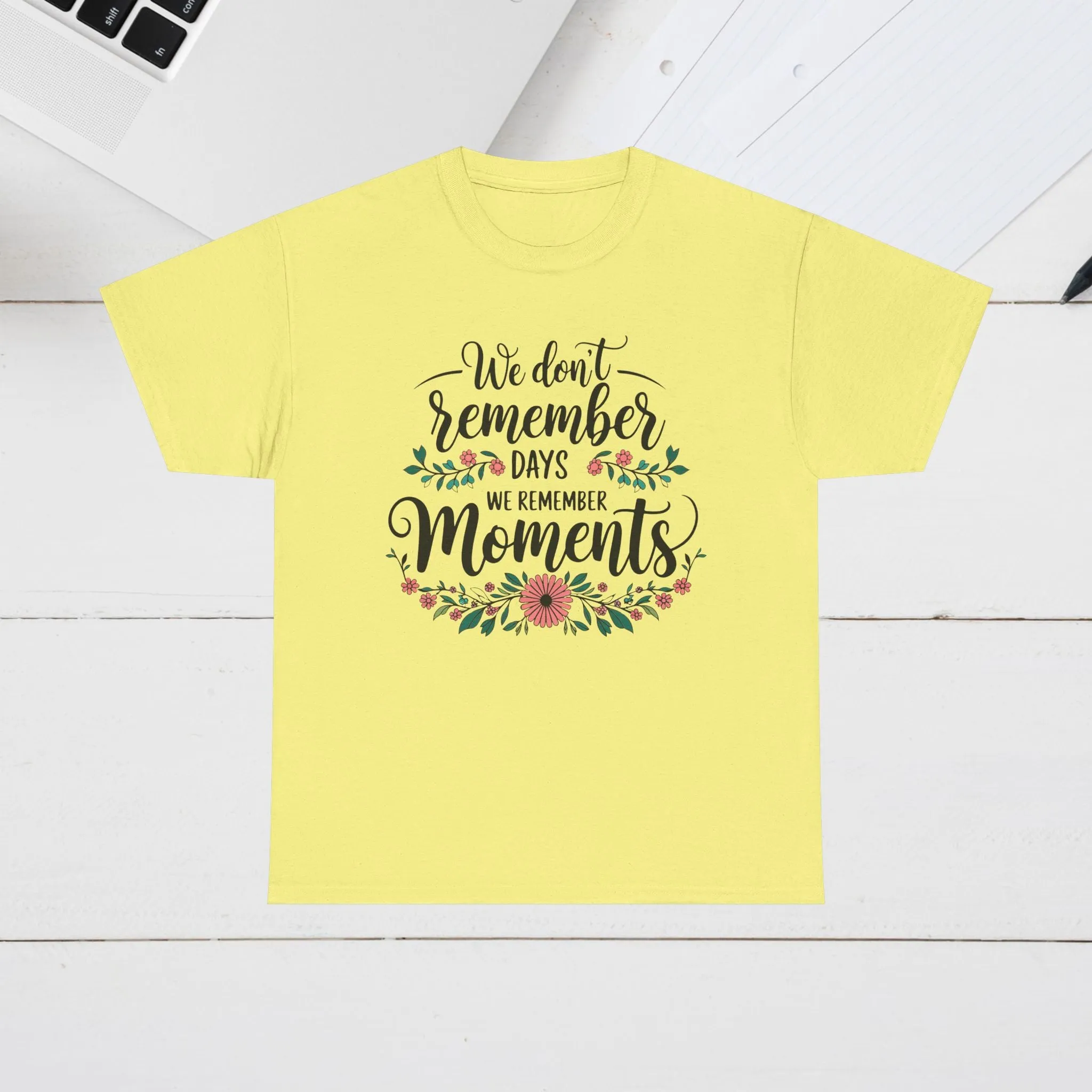 Moments Remembrance Unisex Heavy Cotton Tee - Inspirational Graphic Shirt
