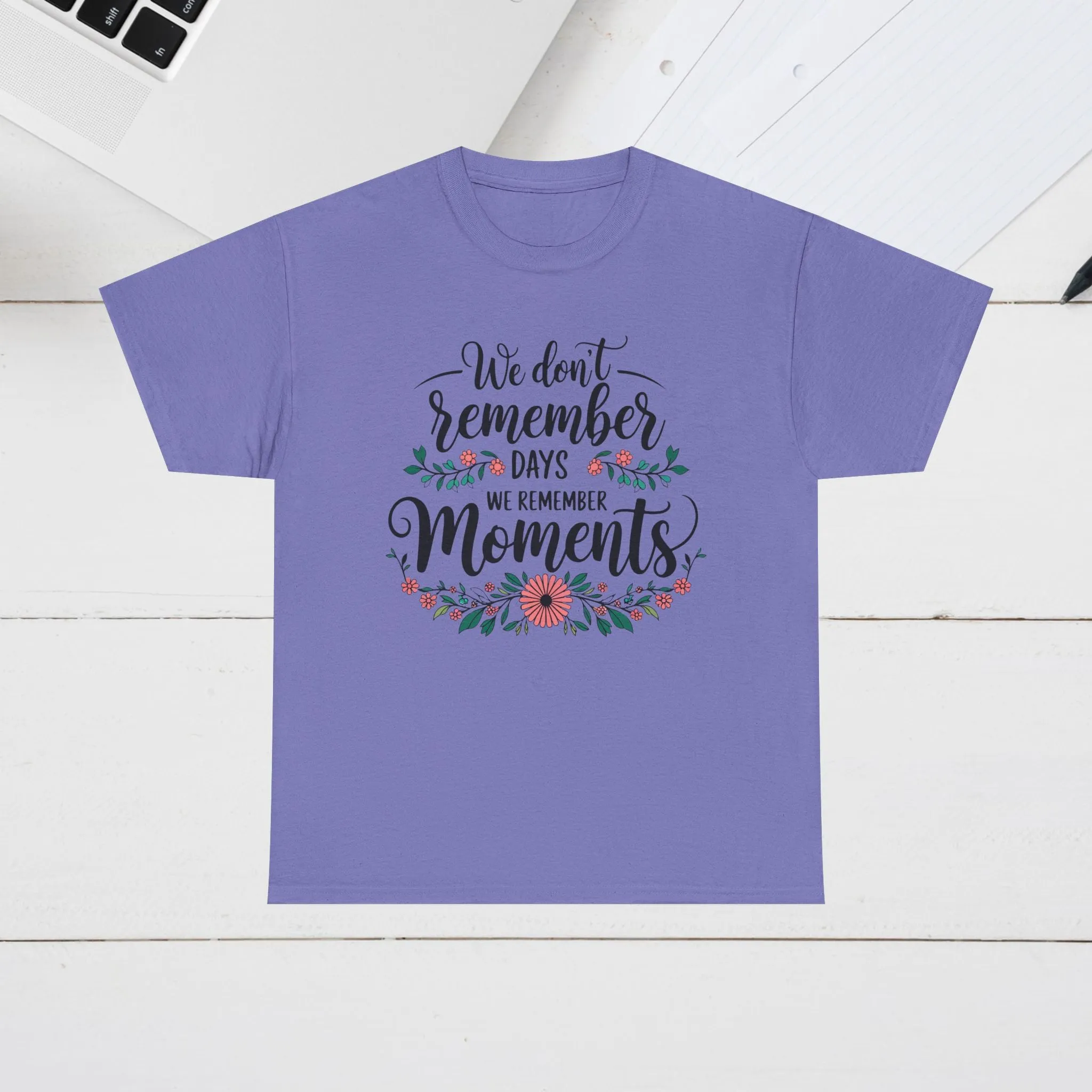Moments Remembrance Unisex Heavy Cotton Tee - Inspirational Graphic Shirt