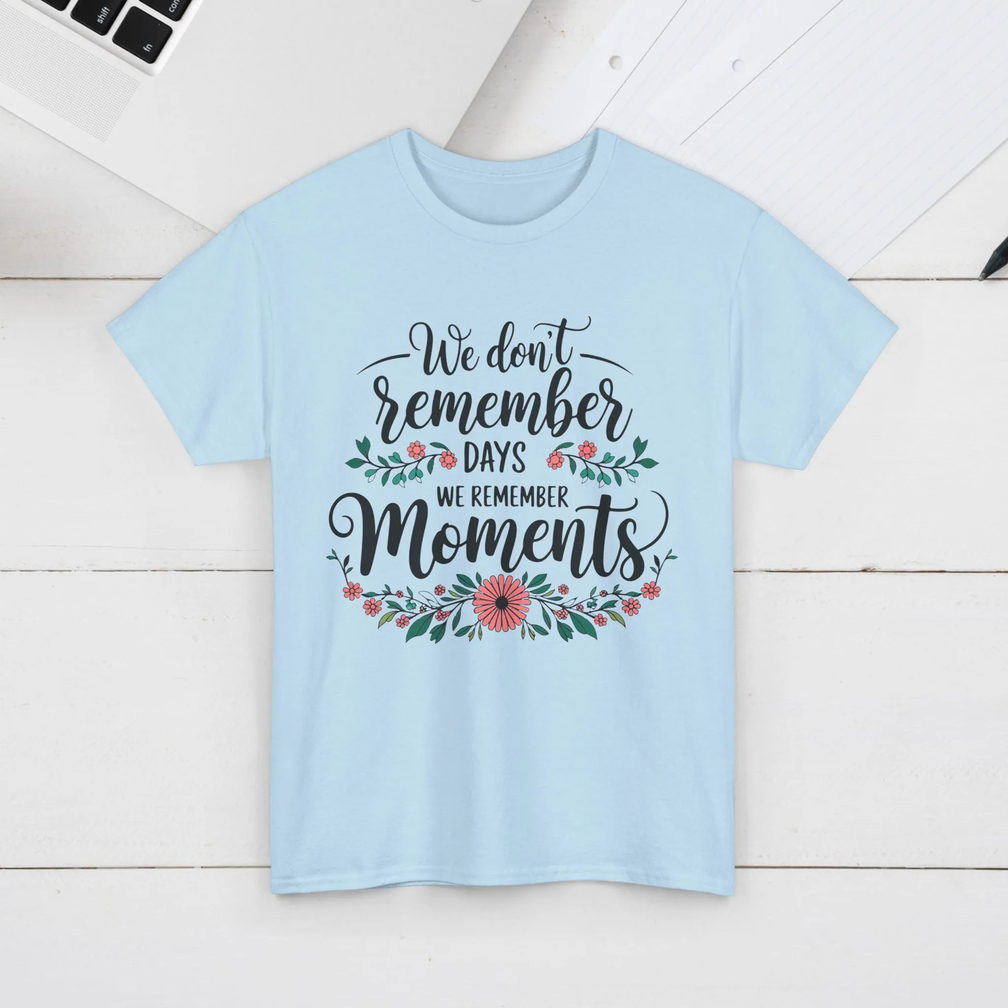 Moments Remembrance Unisex Heavy Cotton Tee - Inspirational Graphic Shirt