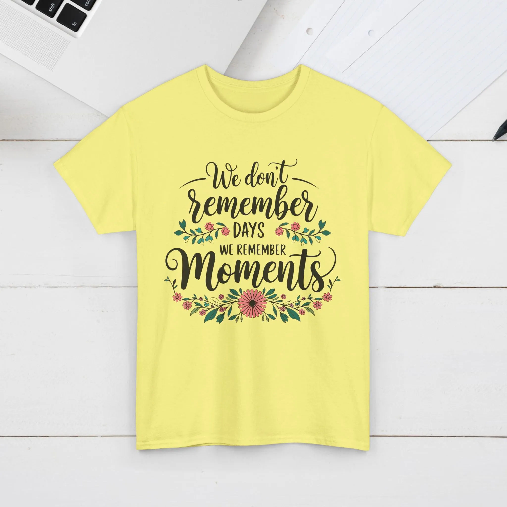 Moments Remembrance Unisex Heavy Cotton Tee - Inspirational Graphic Shirt