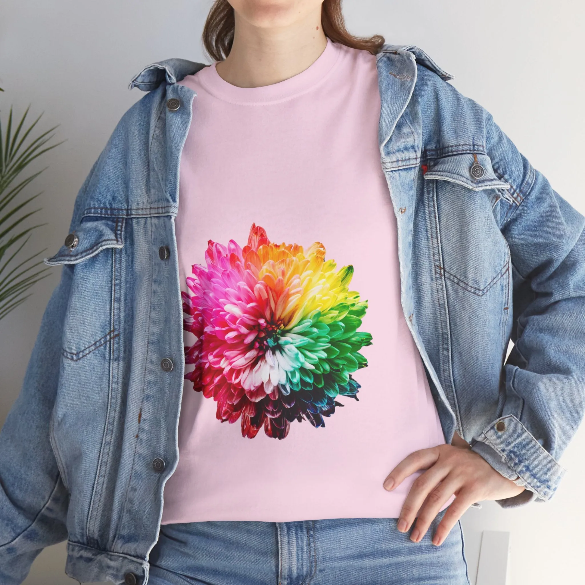 MultiColor Flower Cotton Tee