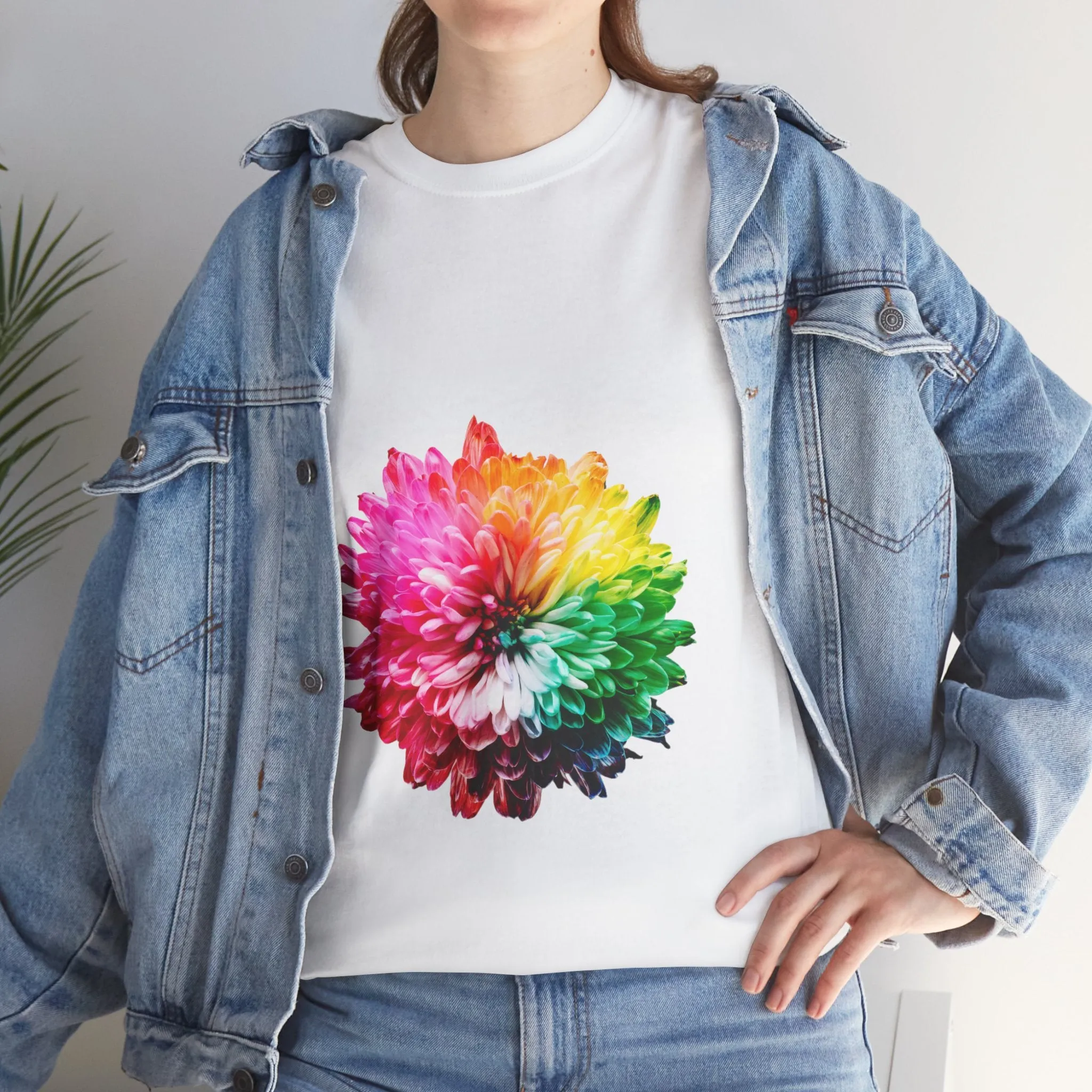 MultiColor Flower Cotton Tee