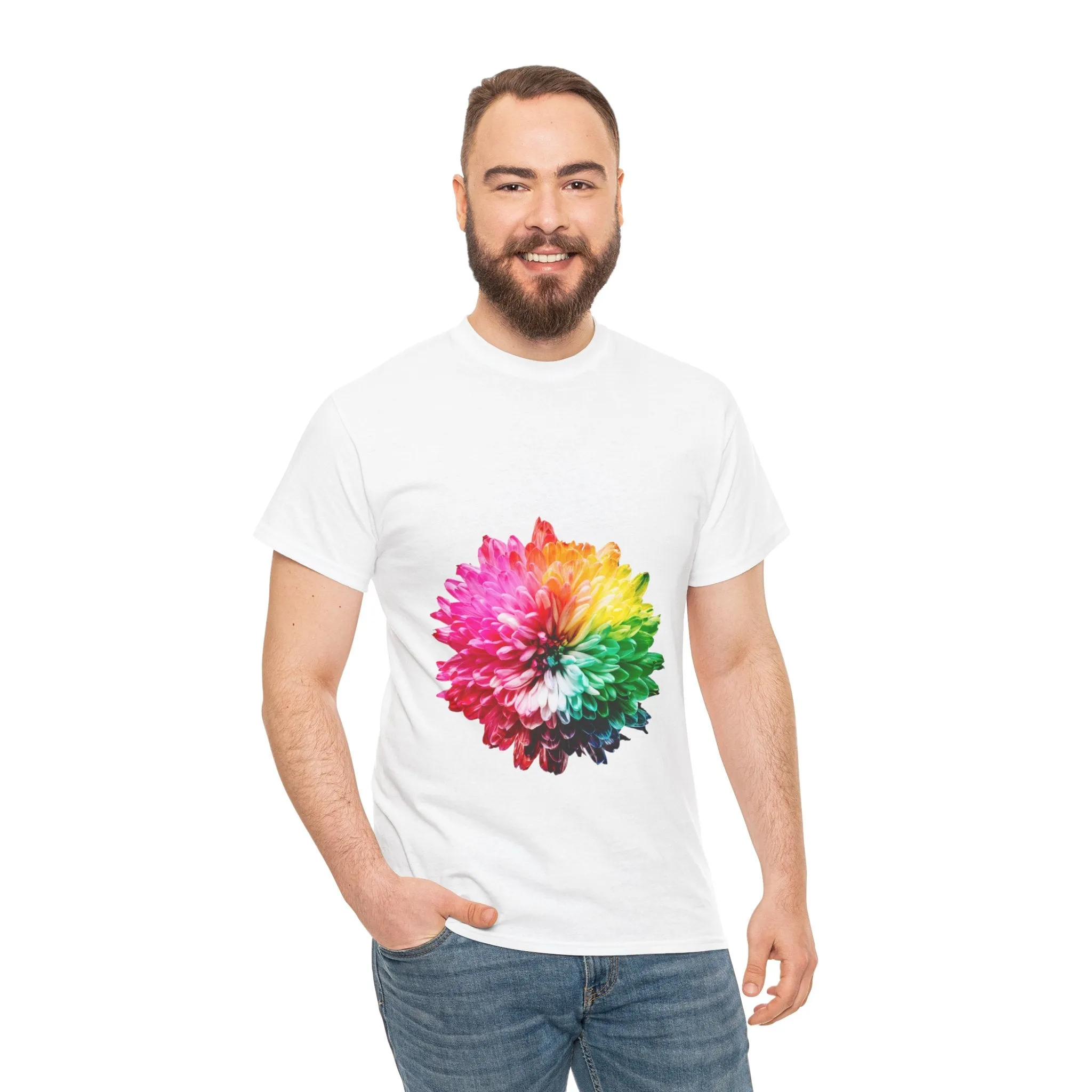 MultiColor Flower Cotton Tee