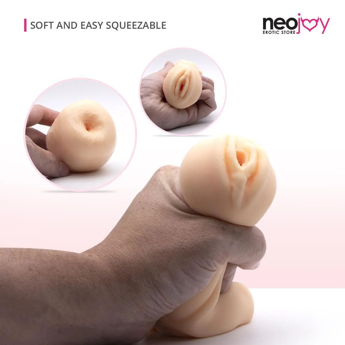 Neojoy Pocket Pussy TPE Realistic Vagina & Ass - Flesh