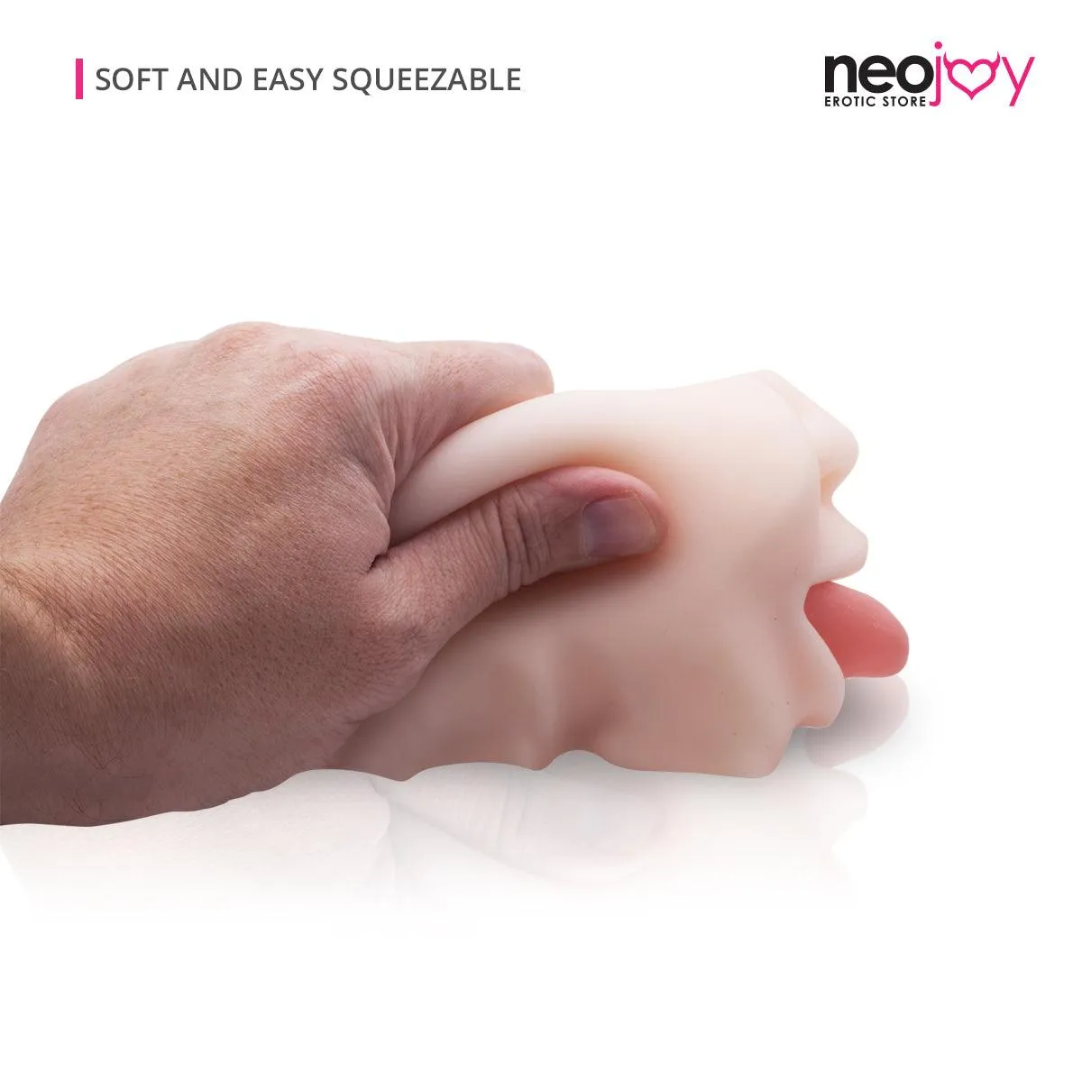 Neojoy Super Real Mouth Shape Stroker Pocket Pussy  - Flesh