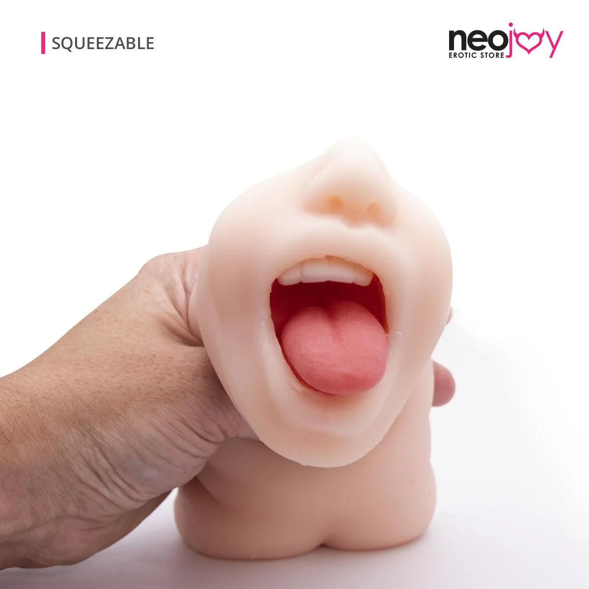 Neojoy Super Real Mouth Shape Stroker Pocket Pussy  - Flesh