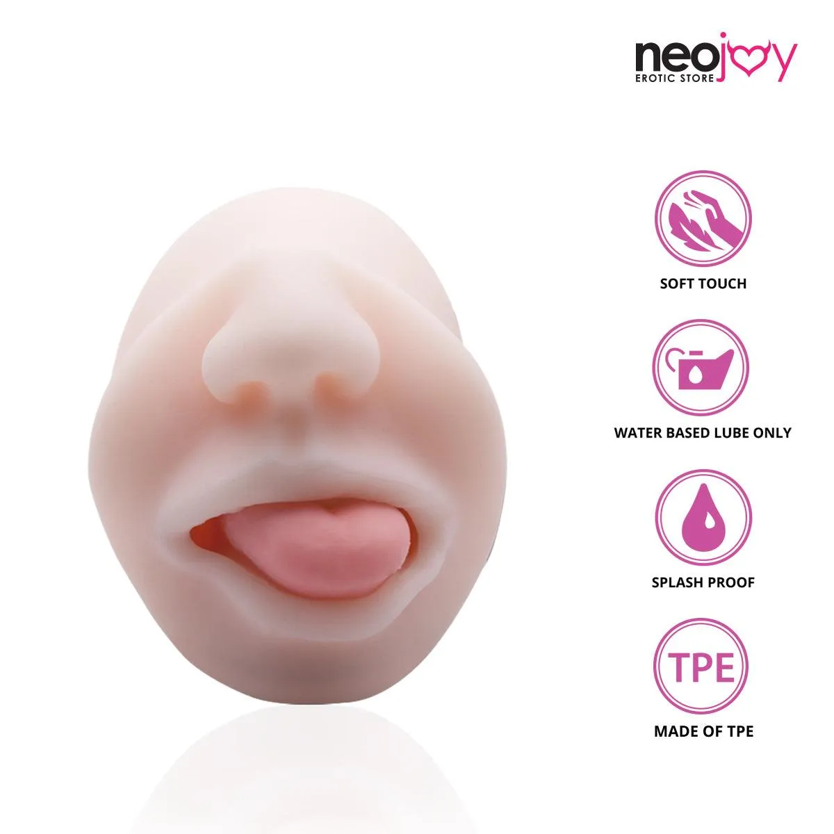Neojoy Super Real Mouth Shape Stroker Pocket Pussy  - Flesh