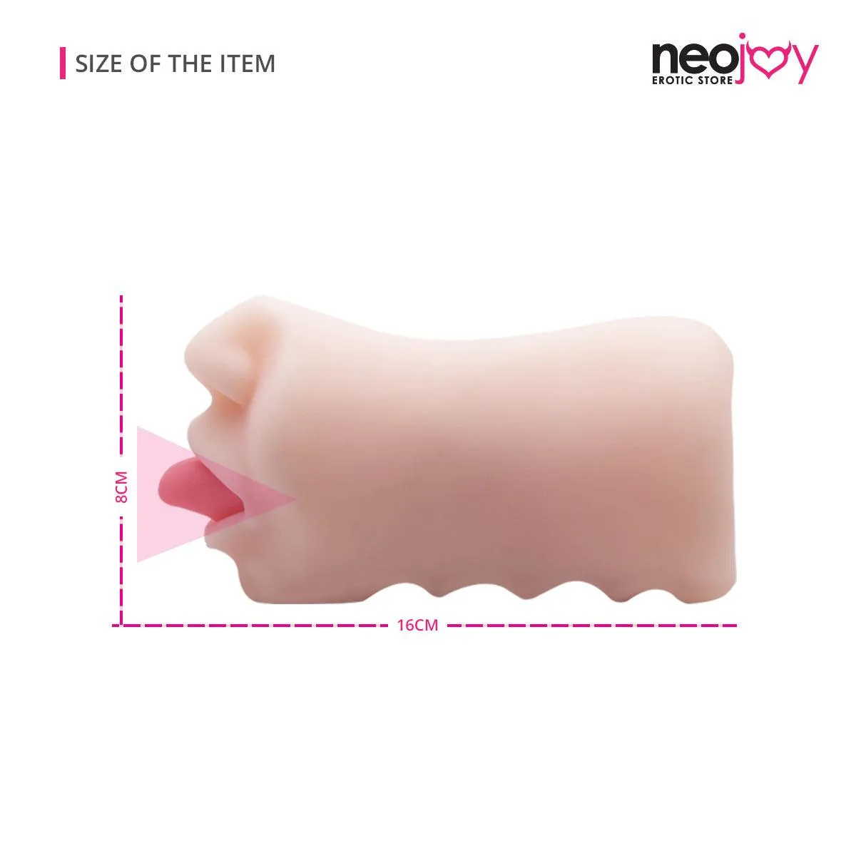 Neojoy Super Real Mouth Shape Stroker Pocket Pussy  - Flesh