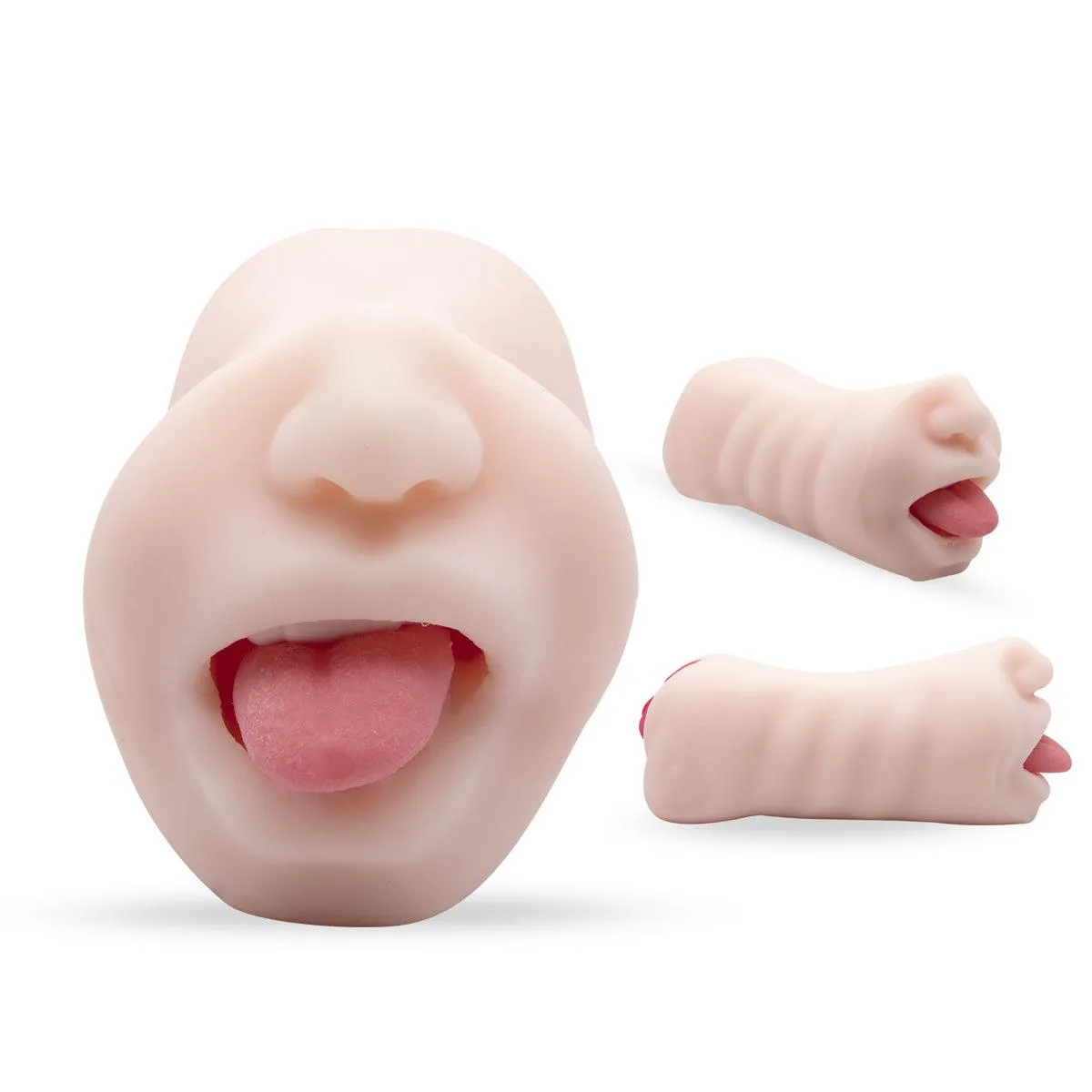 Neojoy Super Real Mouth Shape Stroker Pocket Pussy  - Flesh