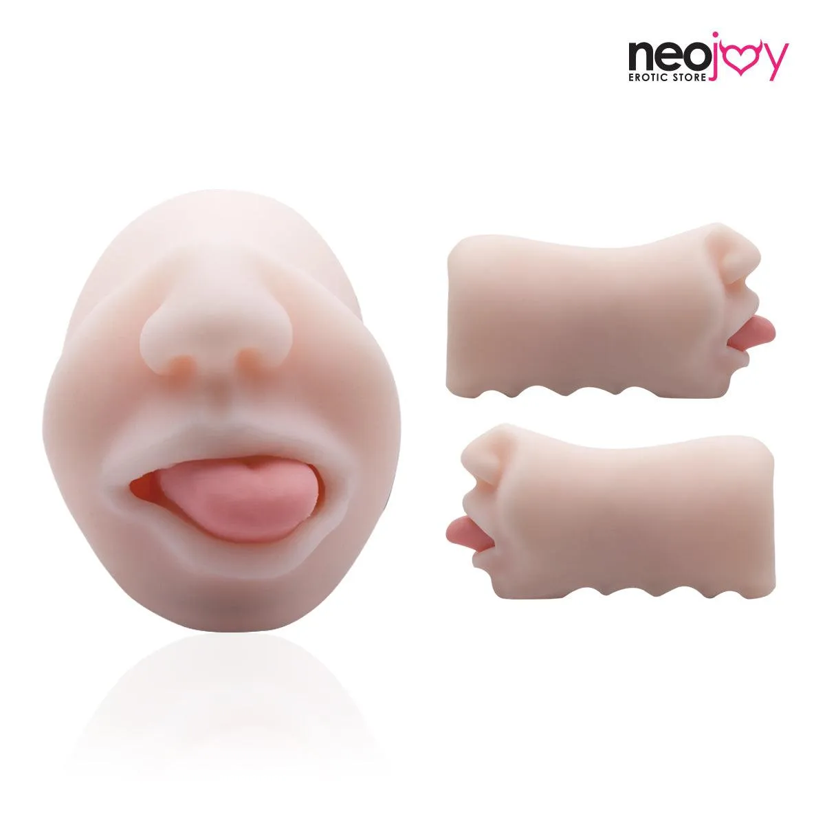 Neojoy Super Real Mouth Shape Stroker Pocket Pussy  - Flesh