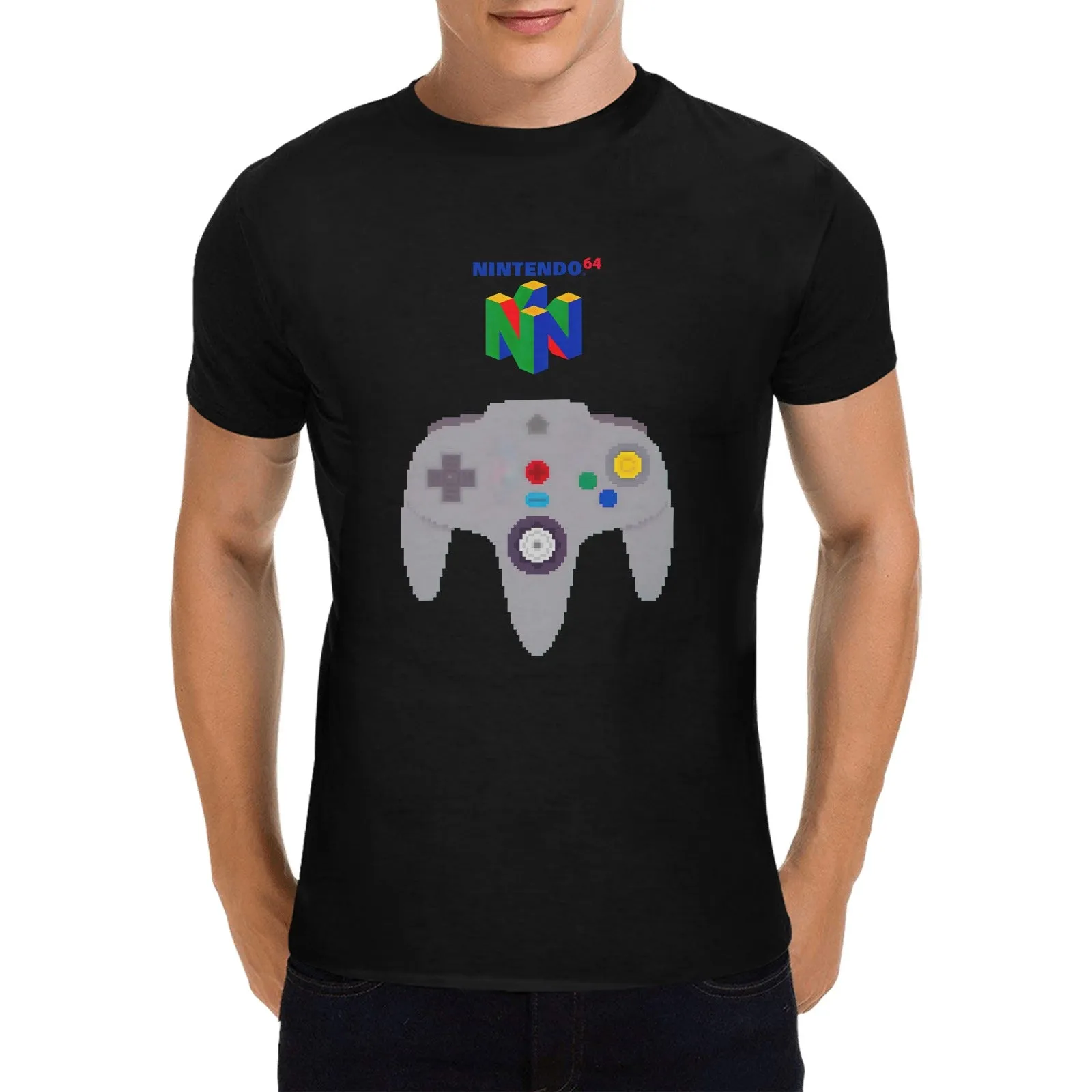 Nintendo 64 Controller Men's T-shirt 100% Cotton
