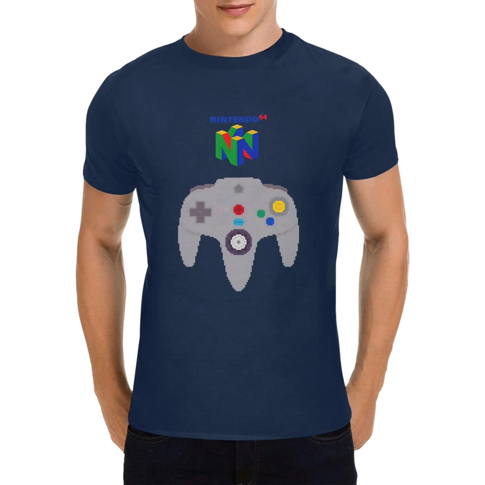 Nintendo 64 Controller Men's T-shirt 100% Cotton