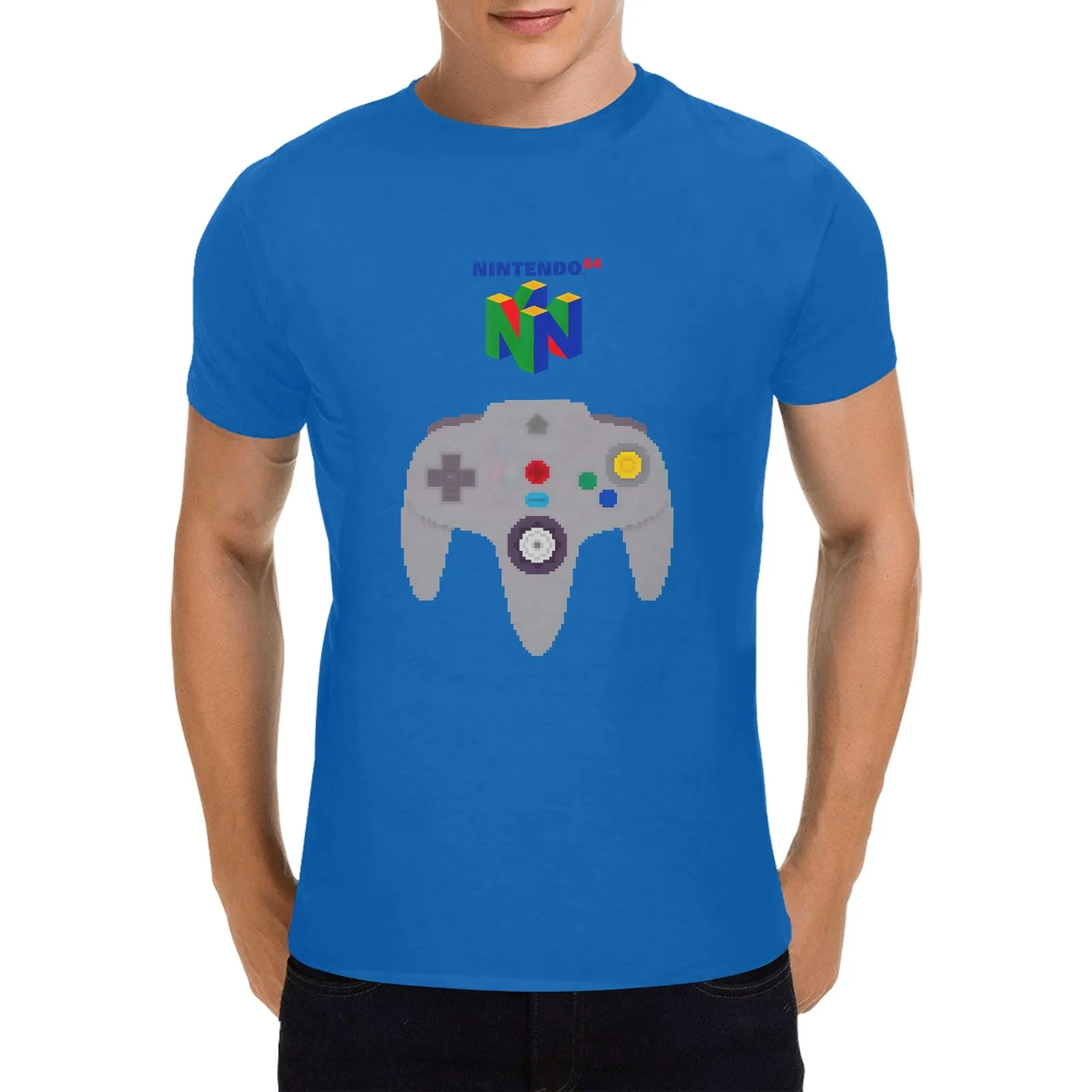Nintendo 64 Controller Men's T-shirt 100% Cotton