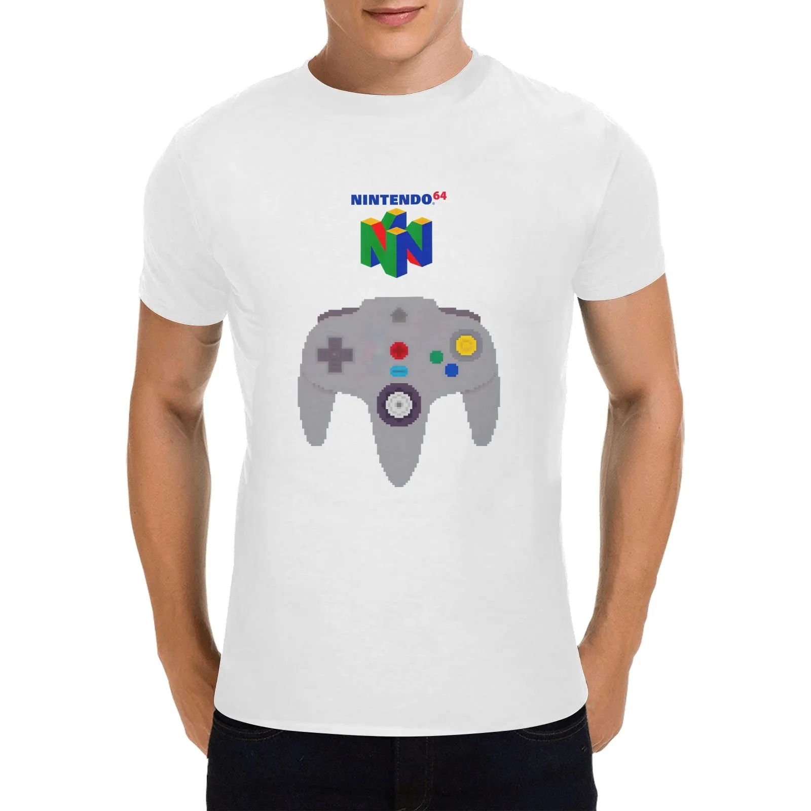 Nintendo 64 Controller Men's T-shirt 100% Cotton