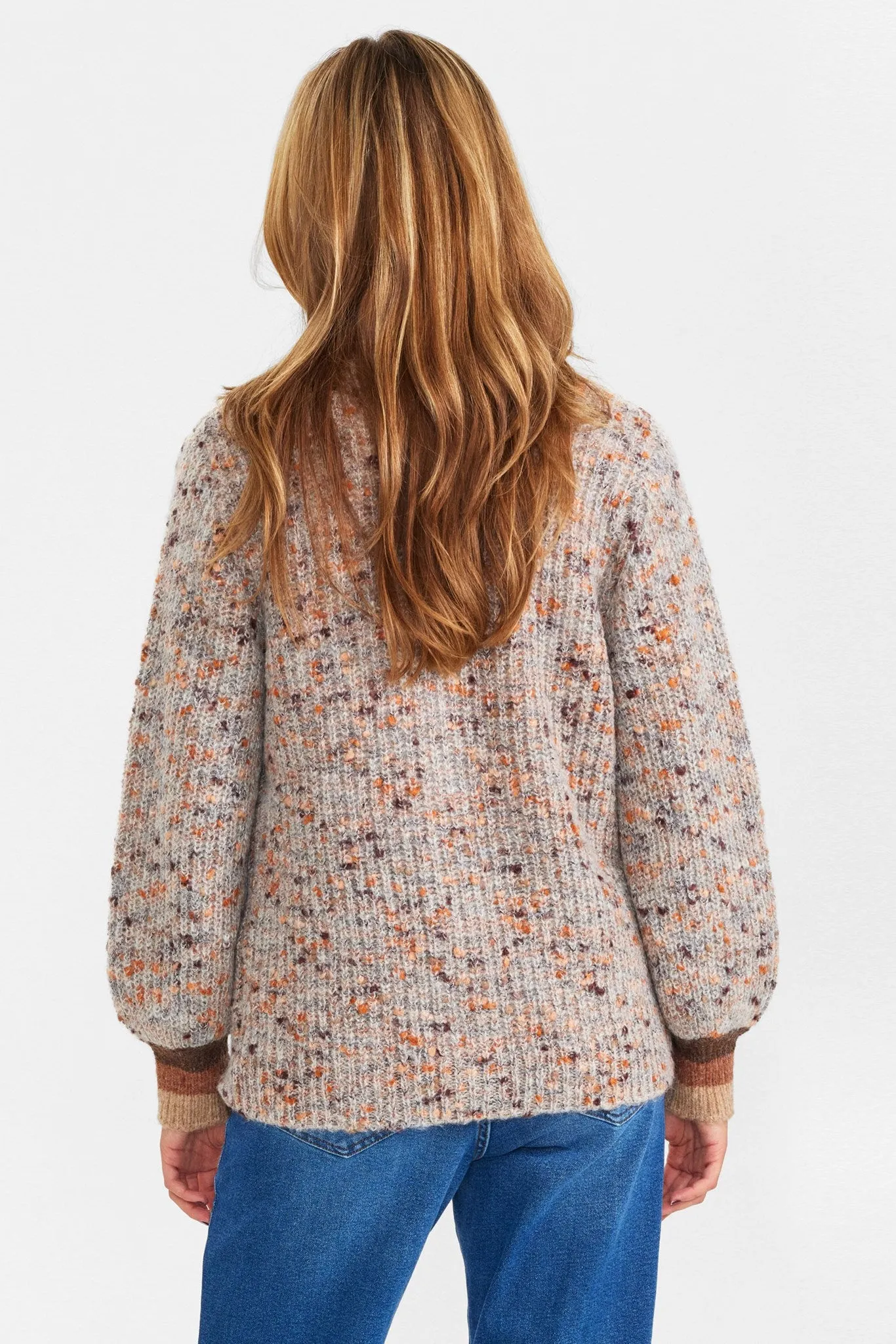 NUVIBBE CARDIGAN - Light grey mel