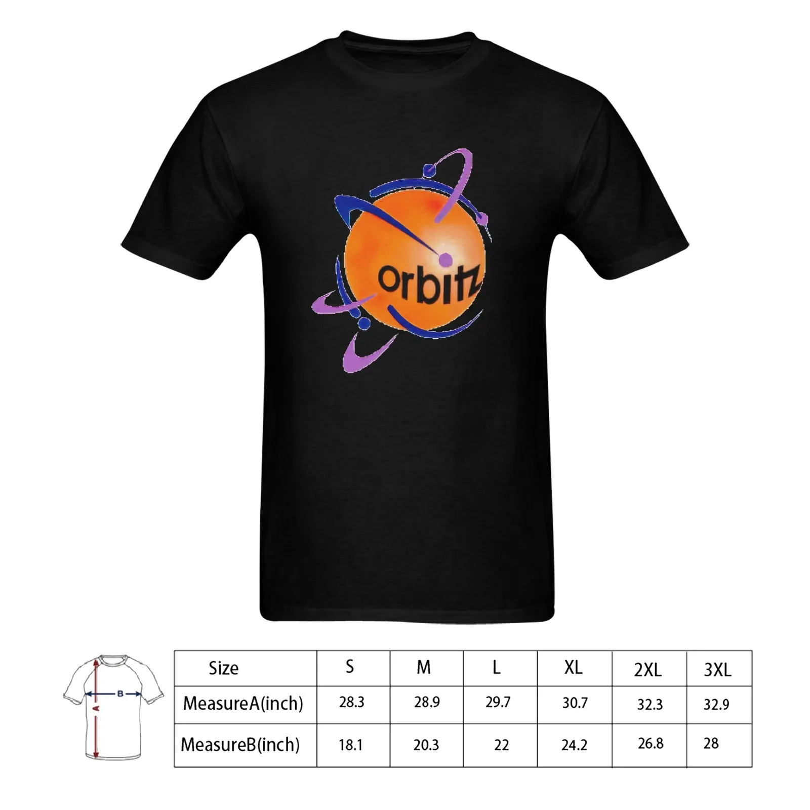 Orbitz Men's T-shirt 100% Cotton