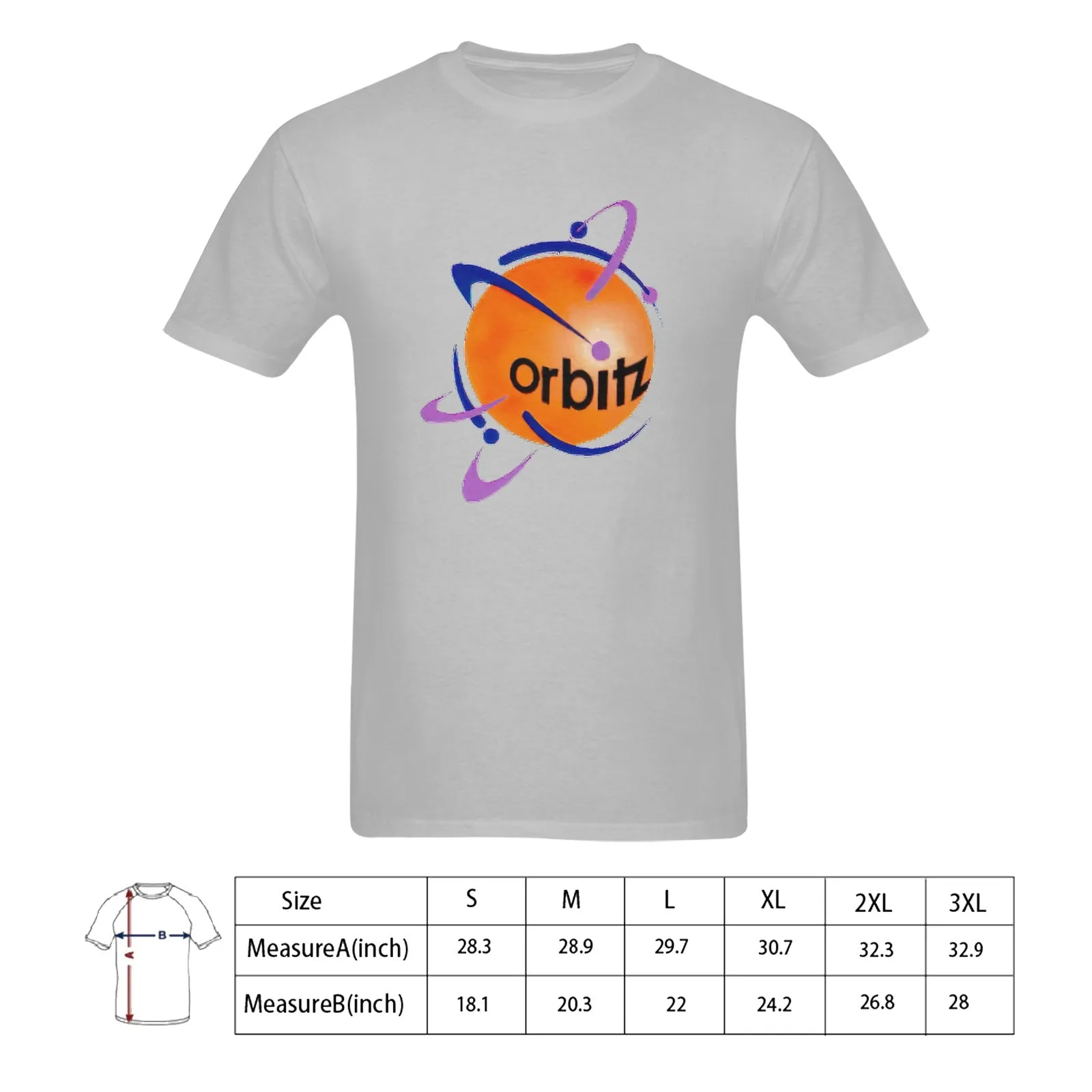 Orbitz Men's T-shirt 100% Cotton