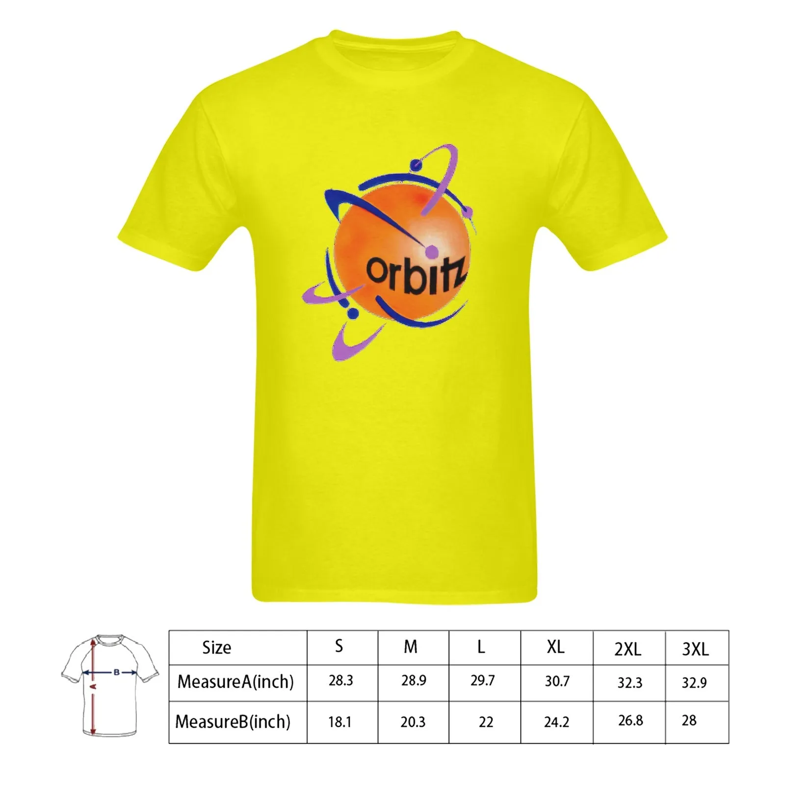 Orbitz Men's T-shirt 100% Cotton