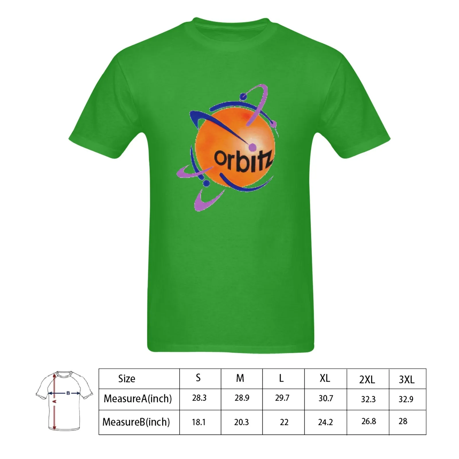 Orbitz Men's T-shirt 100% Cotton