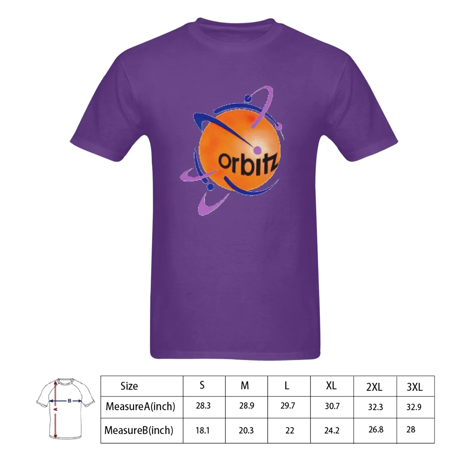 Orbitz Men's T-shirt 100% Cotton