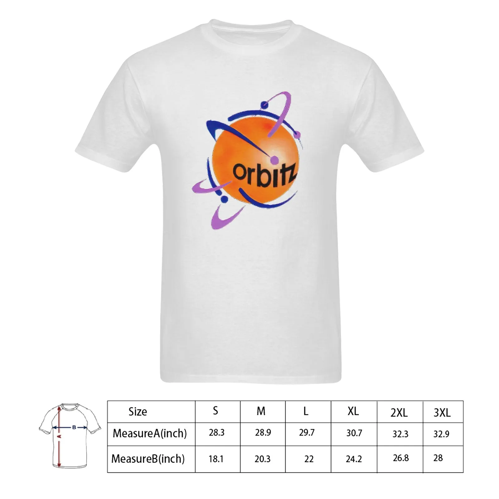 Orbitz Men's T-shirt 100% Cotton