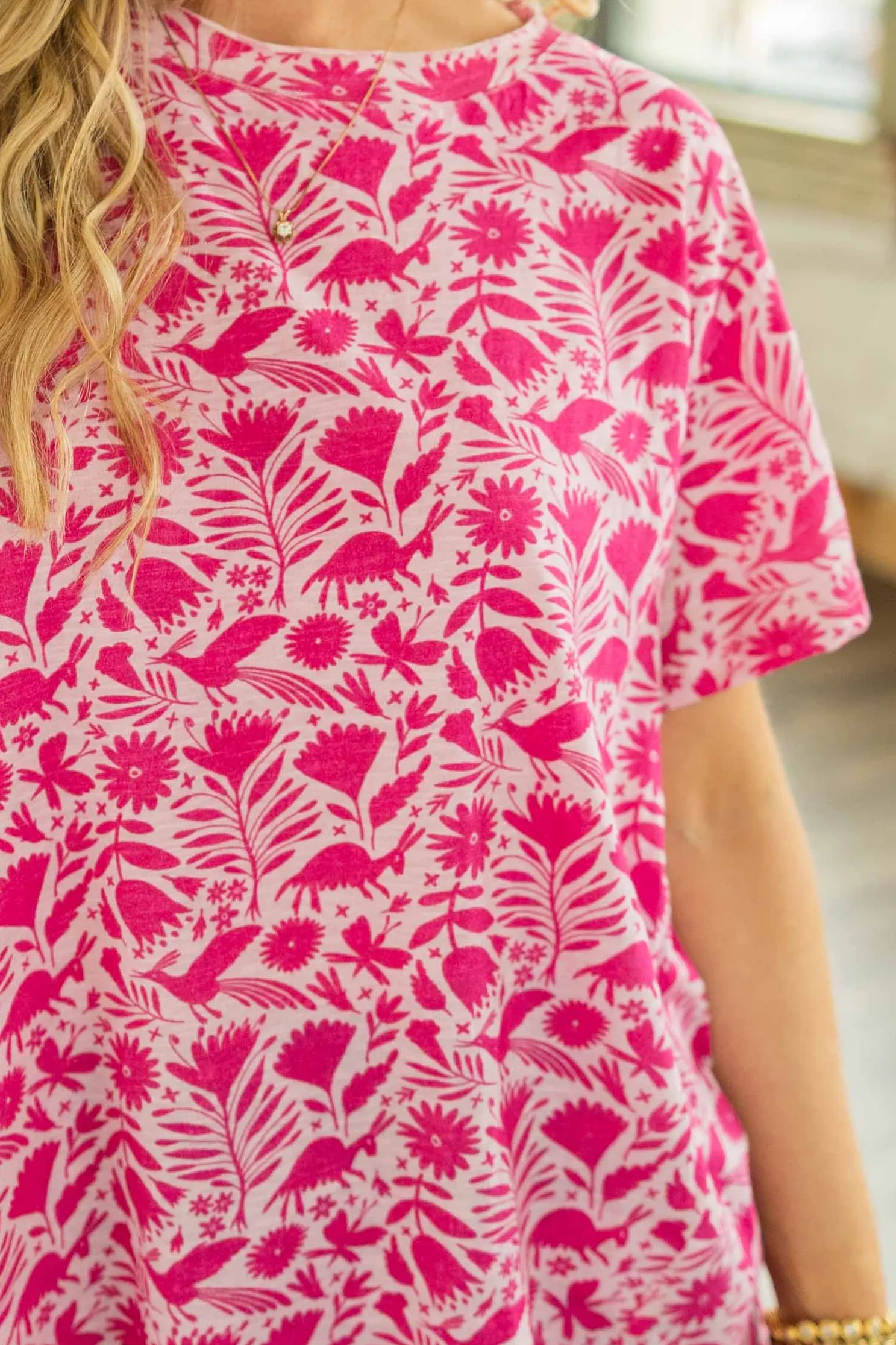 OTOMI FLORAL BASIC TEE