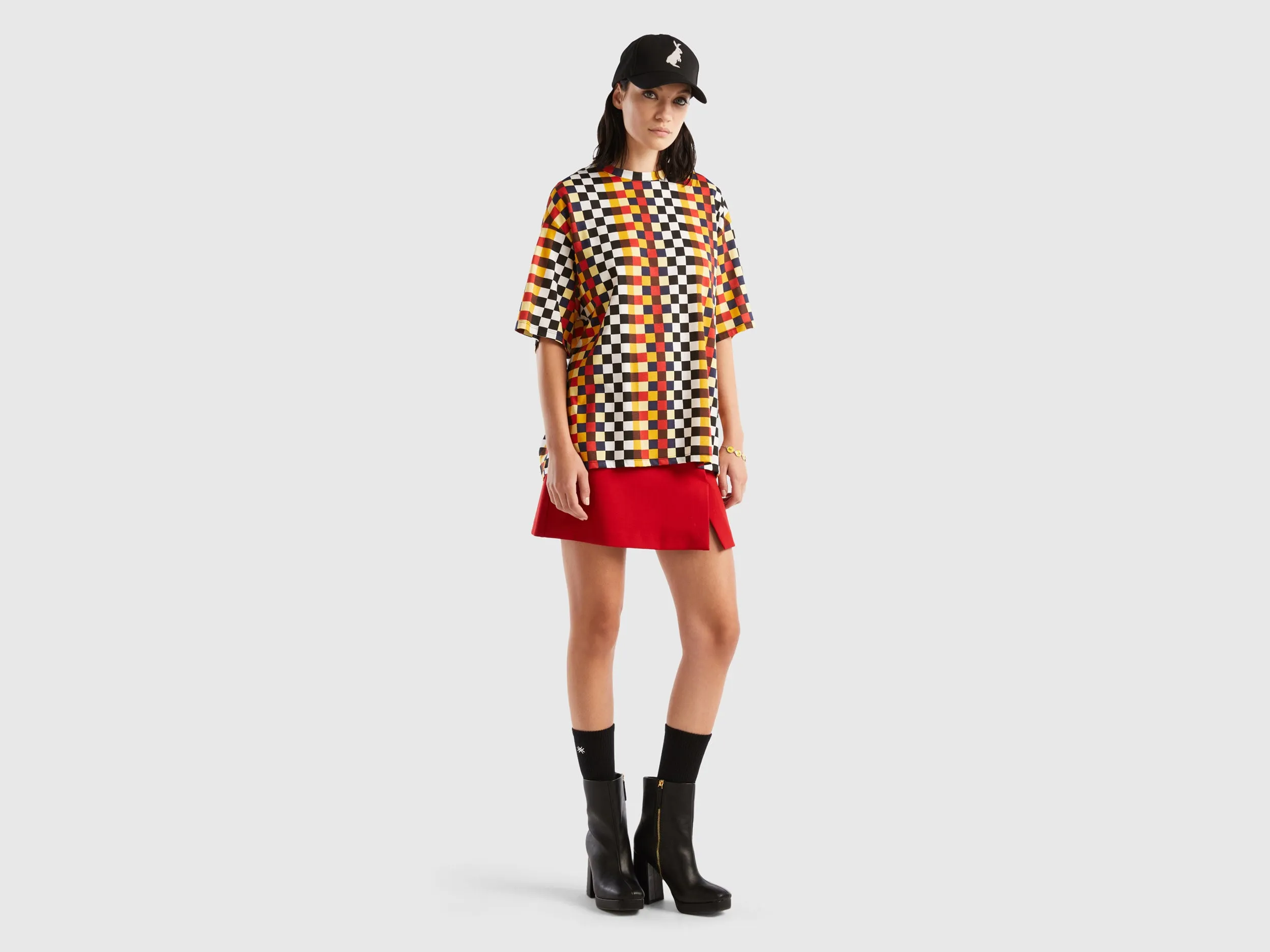 Oversized Crew Neck Printed T-Shirt