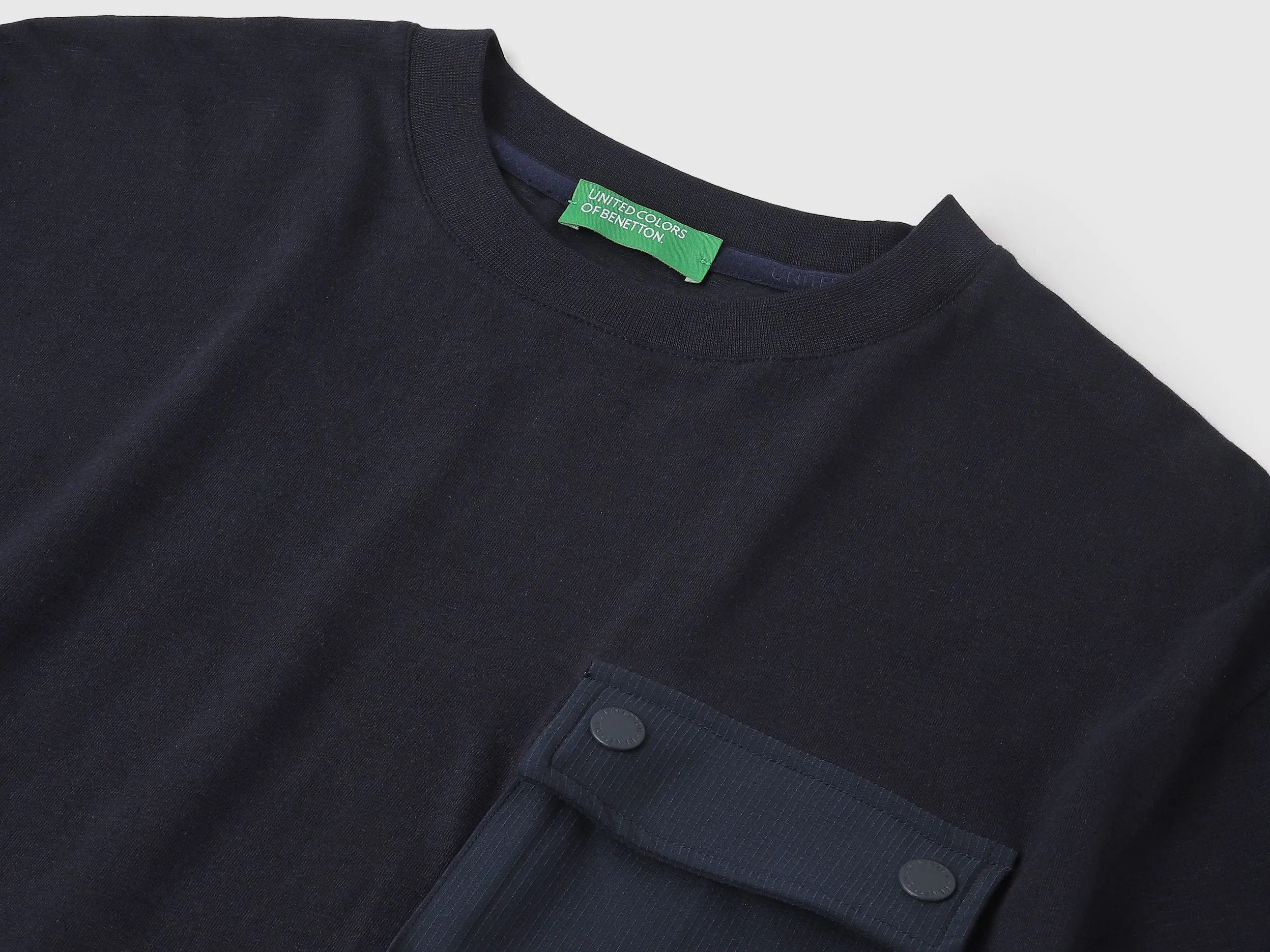 Oversized Fit Round Neck Solid Tshirt