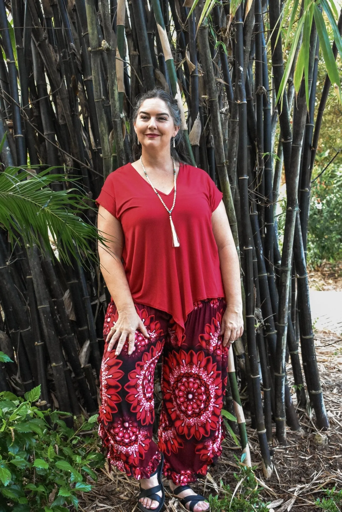 Passport Pants - Peace Red