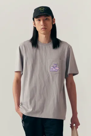 PINGA POCKET TEE - CEMENT