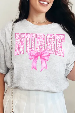Pink Chinoiserie Nurse Short Sleeve Relaxed Fit T-Shirt