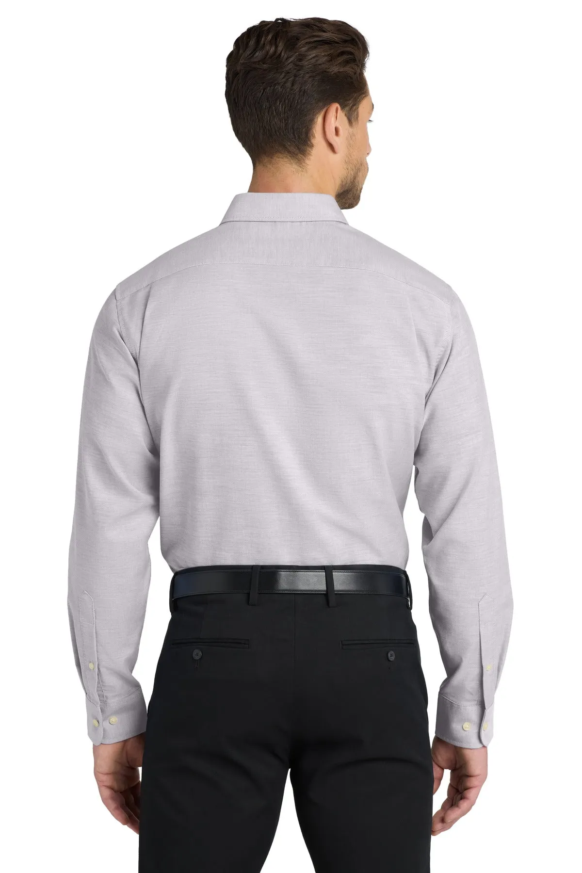 Port Authority SuperPro Oxford Shirt. S658 Gusty Grey